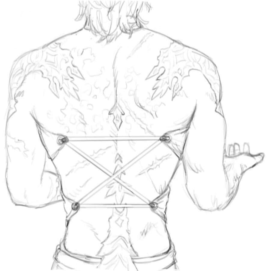 sketch of Ohashi’s back